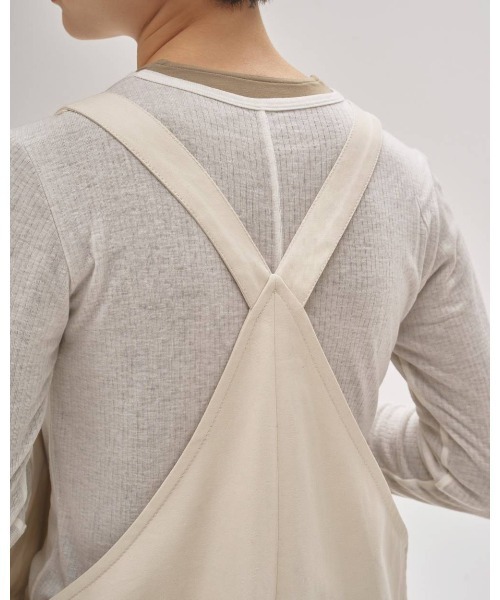 TODAYFUL（トゥデイフル）の「TODAYFUL Frontzip Twill Salopette 12520318（サロペット/オーバーオール・レディース・ブラウン/オフホワイト・36/38）」の5枚目の写真