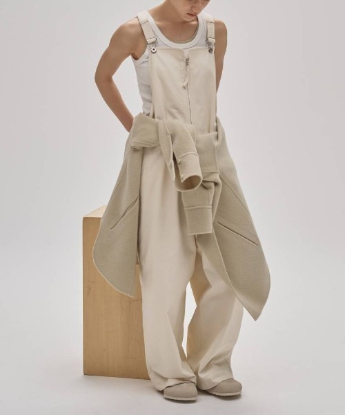 TODAYFUL（トゥデイフル）の「TODAYFUL Frontzip Twill Salopette 12520318（サロペット/オーバーオール・レディース・ブラウン/オフホワイト・36/38）」の7枚目の写真
