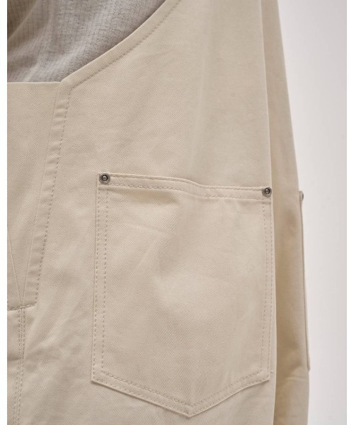 TODAYFUL（トゥデイフル）の「TODAYFUL Frontzip Twill Salopette 12520318（サロペット/オーバーオール・レディース・ブラウン/オフホワイト・36/38）」の16枚目の写真