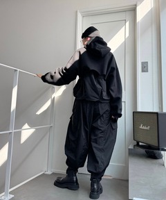 REFLEM/レフレム』サイバー切替ハイネックジャージパーカー（パーカー