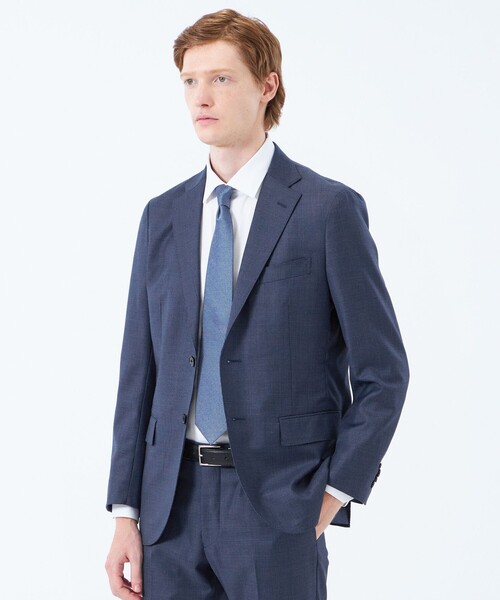 MACKINTOSH PHILOSOPHY(マッキントッシュ フィロソフィー)の「トロッター ジャケット#108 ウール混グレンチェック(テーラードジャケット・メンズ・グレー系その他/ブルー・40/38)」の2枚目の写真