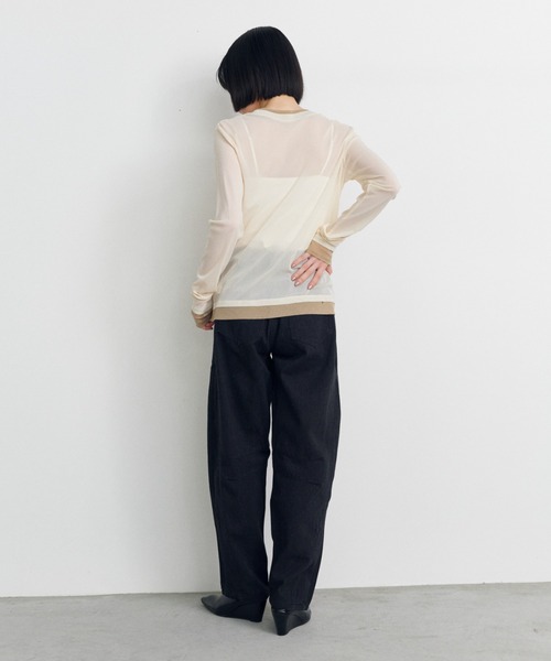 Shelly island(シェリーアイランド)の「パワーメッシュロンT(Tシャツ/カットソー・レディース・ホワイト/ブラック/グレー/ピンク・FREE)」の16枚目の写真