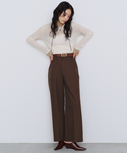 Shelly island(シェリーアイランド)の「パワーメッシュロンT(Tシャツ/カットソー・レディース・ホワイト/ブラック/グレー/ピンク・FREE)」の9枚目の写真