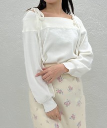 31 Sons de mode | 2025秋冬新作 レースオフショルダーニット(ニット/セーター)