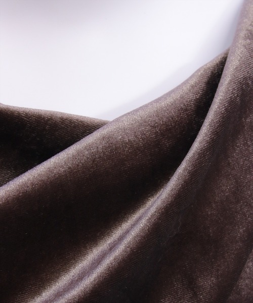 CLEAR BASIC（クリアベーシック）の「ベロアドレープトップス[大人 フェミニン 上品]≪AW新作≫（Tシャツ/カットソー・レディース・ライトベージュ/チャコールグレー/モカ/ピンク・F）」の11枚目の写真