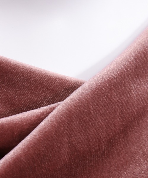 CLEAR BASIC（クリアベーシック）の「ベロアドレープトップス[大人 フェミニン 上品]≪AW新作≫（Tシャツ/カットソー・レディース・ライトベージュ/チャコールグレー/モカ/ピンク・F）」の12枚目の写真