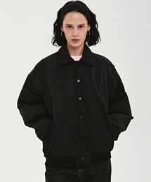 NICOLE VARSITY PADDING JUMPER_BLACK