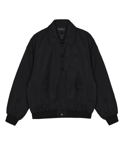 NICK&NICOLE(ニックアンドニコール)の「NICOLE VARSITY PADDING JUMPER_BLACK(ダウンジャケット/コート・レディース・その他・FREE)」の4枚目の写真
