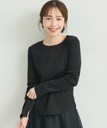 \再入荷/リブクルーネックTシャツ