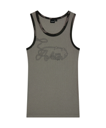 Rope Contrast Camo Sleeveless (Khaki)