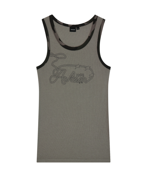 AAKAM(アーカム)の「Rope Contrast Camo Sleeveless (Khaki)(Tシャツ/カットソー・レディース・その他・2/1)」の1枚目の写真