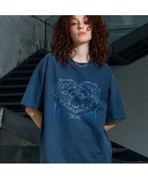 ピースピグメント半袖Tシャツ ダイブブルー