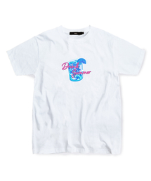 ESCAPEFROM（エスケープフロム）の「Blue Drink Summer T-Shirt White（Tシャツ/カットソー）」