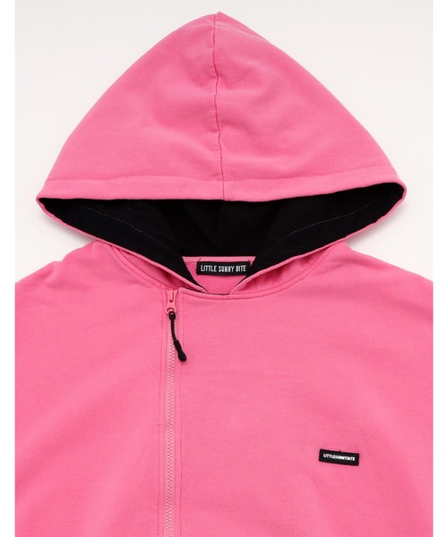 Little sunny bite（リトルサニーバイト）の「pockets hoodie（パーカー・レディース・ブラック/グリーン/ピンク・SMALL/MEDIUM）」の5枚目の写真