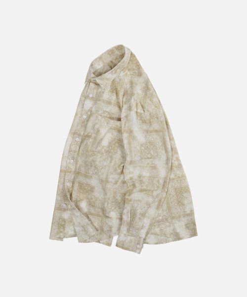 FRIZMWORKS(フリズムワークス)の「TIE-DYED BANDANA OVERSIZED SHIRT _ BEIGE(シャツ/ブラウス・メンズ・その他・MEDIUM/LARGE)」の3枚目の写真