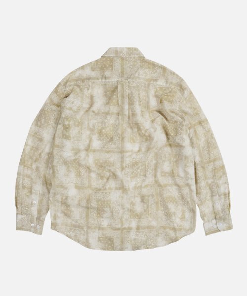 FRIZMWORKS(フリズムワークス)の「TIE-DYED BANDANA OVERSIZED SHIRT _ BEIGE(シャツ/ブラウス・メンズ・その他・MEDIUM/LARGE)」の4枚目の写真