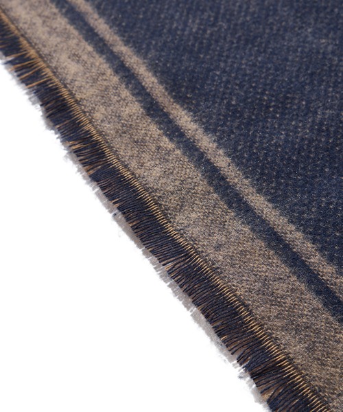 TETE HOMME(テットオム)の「【WEB限定】カシミアタッチ ダブルフェイスマフラー(マフラー・メンズ・グレー/ブラック/ブラウン/ネイビー・FREE)」の9枚目の写真