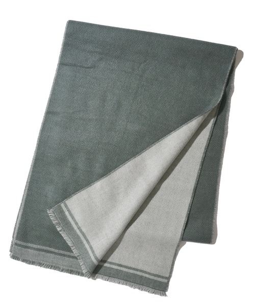 TETE HOMME(テットオム)の「【WEB限定】カシミアタッチ ダブルフェイスマフラー(マフラー・メンズ・グレー/ブラック/ブラウン/ネイビー・FREE)」の6枚目の写真