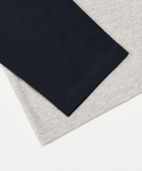 TOFFEE（トフィー）の「ミニマルラグランロングスリーブ (ネイビー)（Tシャツ/カットソー・メンズ・その他・MEDIUM/LARGE/X-LARGE）」の3枚目の写真