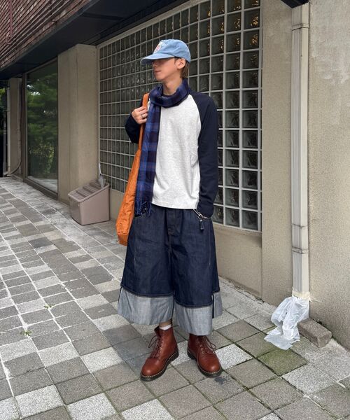 TOFFEE（トフィー）の「ミニマルラグランロングスリーブ (ネイビー)（Tシャツ/カットソー・メンズ・その他・MEDIUM/LARGE/X-LARGE）」の5枚目の写真