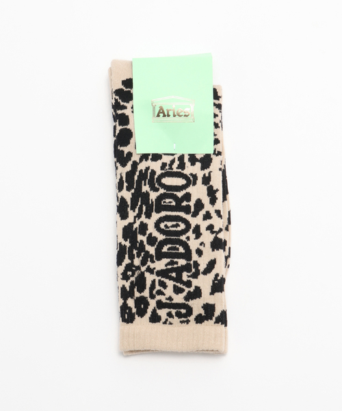 ARIES(アリーズ)の「ARIES / アリーズ J'ADORO ARIES LEOPARD SOCK(ソックス/靴下・メンズ・ベージュ・SMALL/LARGE)」の1枚目の写真