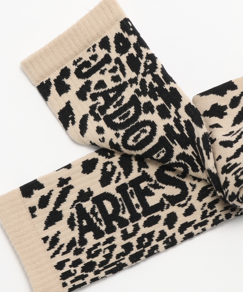 ARIES(アリーズ)の「ARIES / アリーズ J'ADORO ARIES LEOPARD SOCK(ソックス/靴下・メンズ・ベージュ・SMALL/LARGE)」の2枚目の写真