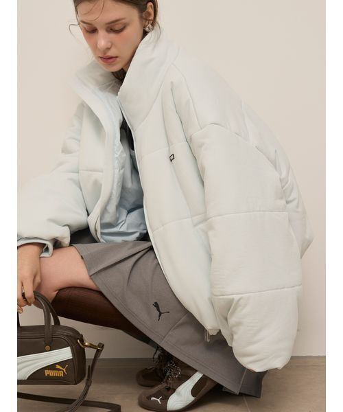 PUMA（プーマ）の「【SNIDEL×PUMA】プリーツミニスカショーパン（その他パンツ・レディース・ブラック/ライトグレー・S）」の7枚目の写真