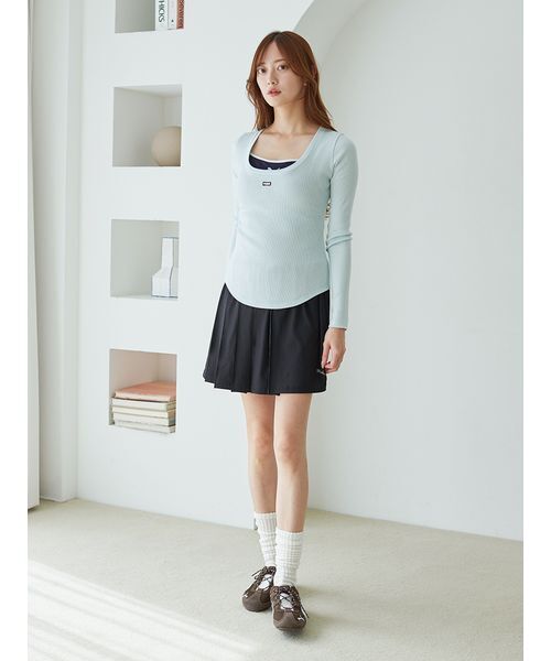 PUMA（プーマ）の「【SNIDEL×PUMA】プリーツミニスカショーパン（その他パンツ・レディース・ブラック/ライトグレー・S）」の14枚目の写真