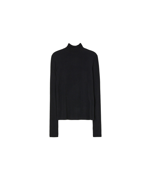 LAP(ラップ)の「レーヨンスパンタートルネックTシャツ AR4CTA61(Tシャツ/カットソー・レディース・Wine/ブラック/アイボリー/ミックスグレー/スカイブルー・FREE)」の7枚目の写真