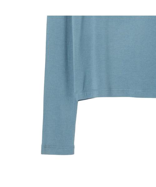 LAP(ラップ)の「レーヨンスパンタートルネックTシャツ AR4CTA61(Tシャツ/カットソー・レディース・Wine/ブラック/アイボリー/ミックスグレー/スカイブルー・FREE)」の12枚目の写真
