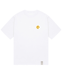 [ユニセックス]スモールドットスマイルフラワーミックス半袖Tシャツ_ホワイト