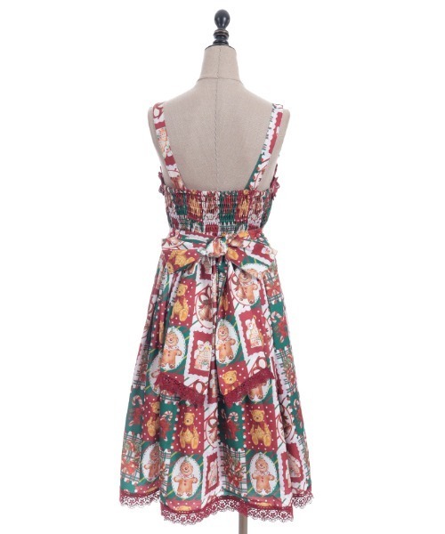 クリスマス柄ジャンスカ（ワンピース）｜Chalmiere（シャルミエール