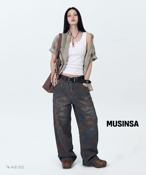 WKNDRS(ウィーキャンドース)の「KELLOGGS TIGER CAMO DENIM PANTS (DENIM)(デニムパンツ・レディース・その他・MEDIUM/LARGE/X-LARGE)」の4枚目の写真