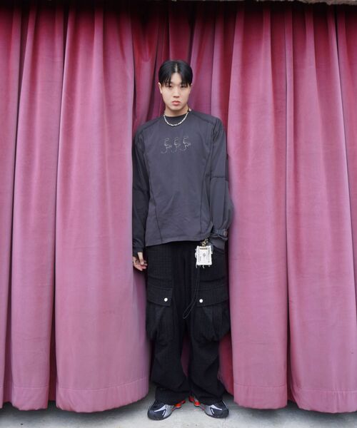NOMANUAL(NOMANUAL)の「SLASH LONG SLEEVE TEE - WASHED BLACK(Tシャツ/カットソー・レディース・その他・SMALL/MEDIUM/LARGE/X-LARGE)」の19枚目の写真