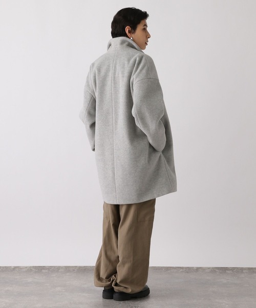 studio CLIP(スタディオクリップ)の「《ウタオ》テーラードコート(チェスターコート・レディース・ベージュ/チャコール/ライトグレー・FREE)」の6枚目の写真