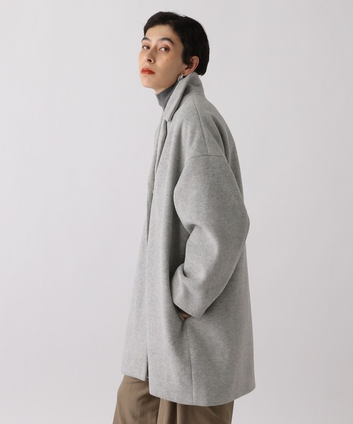 studio CLIP(スタディオクリップ)の「《ウタオ》テーラードコート(チェスターコート・レディース・ベージュ/チャコール/ライトグレー・FREE)」の8枚目の写真