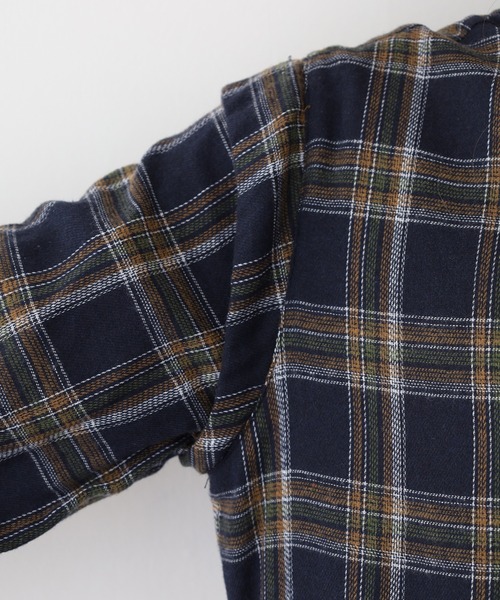 A.N.L(エーエヌエル レーベル)の「A.N.L タータンチェック柄前開きワンピース(シャツワンピース・レディース・ブラック/ネイビー・38)」の16枚目の写真