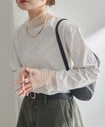 チュールドッキングレイヤードカットソー