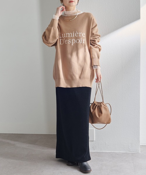 PUAL CE CIN(ピュアルセシン)の「チュールドッキングレイヤードカットソー(Tシャツ/カットソー・レディース・ブラック/ライトグレー・FREE)」の9枚目の写真