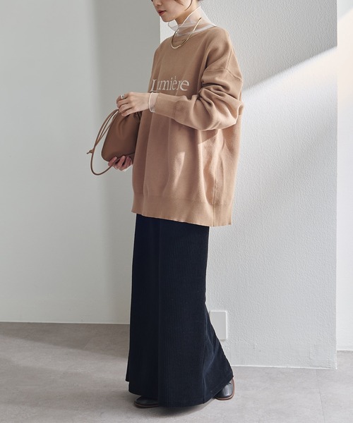 PUAL CE CIN(ピュアルセシン)の「チュールドッキングレイヤードカットソー(Tシャツ/カットソー・レディース・ブラック/ライトグレー・FREE)」の10枚目の写真