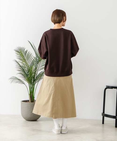 fort point(フォーポイント)の「【C-FORT POINT/フォートポイント】オバケスケボー 刺繍トレーナー(スウェット・レディース・ブラウン/チャコールグレー/ライトグレー・FREE)」の11枚目の写真