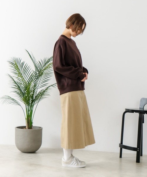 fort point(フォーポイント)の「【C-FORT POINT/フォートポイント】オバケスケボー 刺繍トレーナー(スウェット・レディース・ブラウン/チャコールグレー/ライトグレー・FREE)」の12枚目の写真