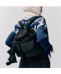 PHYSICAL DEPARTMENT（フィジカル デパートメント）の「ベアキーホルダー パディング バックパック_ブラック（バックパック/リュック）」