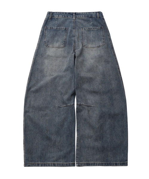 GOLDEN SNSHINE(ゴールデン サンシャイン)の「Washed slub denim wide pants_Blue(デニムパンツ・メンズ・その他・MEDIUM/LARGE/X-LARGE/SMALL)」の4枚目の写真