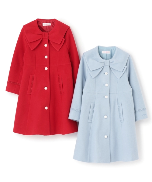 セール】リボンカラー ウールコート（ダッフルコート）｜mezzo piano