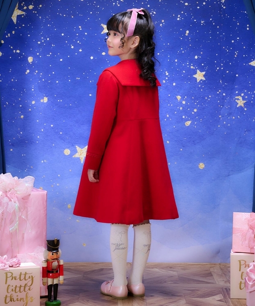 セール】リボンカラー ウールコート（ダッフルコート）｜mezzo piano