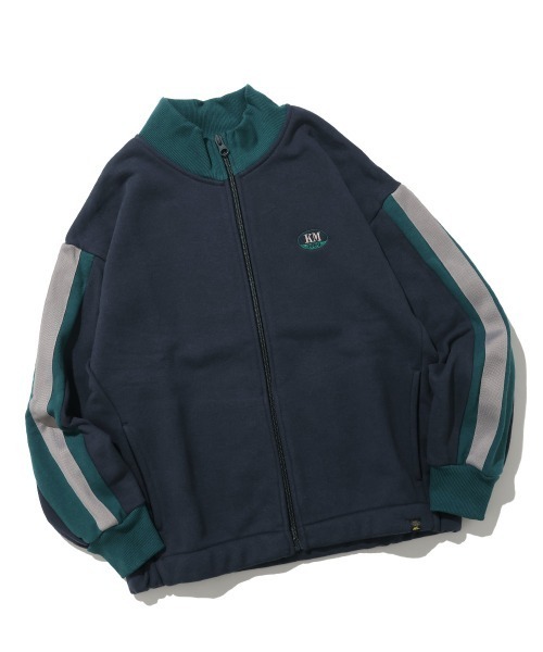 KRIFF MAYER Kid's Collection（クリフメイヤーキッズコレクション）の「【伸縮性】裏毛スタンドネックジャケット（その他アウター・キッズ・チャコール/ネイビー/グリーン/グレー・120/130/140/150/160/170）」の4枚目の写真
