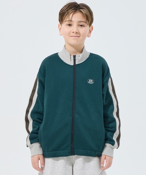 KRIFF MAYER Kid's Collection（クリフメイヤーキッズコレクション）の「【伸縮性】裏毛スタンドネックジャケット（その他アウター・キッズ・チャコール/ネイビー/グリーン/グレー・120/130/140/150/160/170）」の21枚目の写真