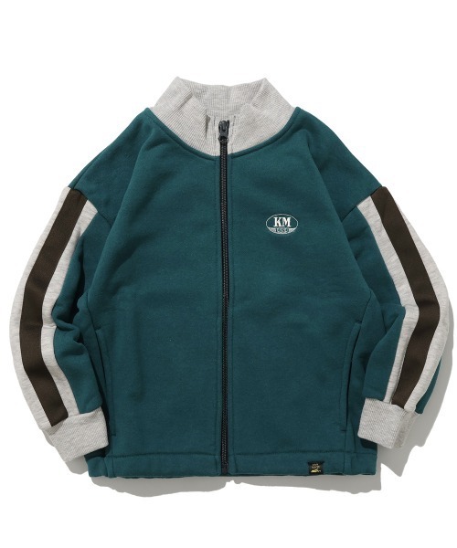 KRIFF MAYER Kid's Collection（クリフメイヤーキッズコレクション）の「【伸縮性】裏毛スタンドネックジャケット（その他アウター・キッズ・チャコール/ネイビー/グリーン/グレー・120/130/140/150/160/170）」の6枚目の写真