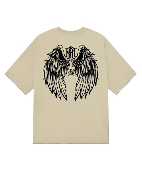 KAN6312(カン6312)の「KGTC0206 エンジェル伝説 20番手 半袖Tシャツ ベージュ(Tシャツ/カットソー・メンズ・その他・LARGE/MEDIUM/SMALL/X-LARGE)」の1枚目の写真